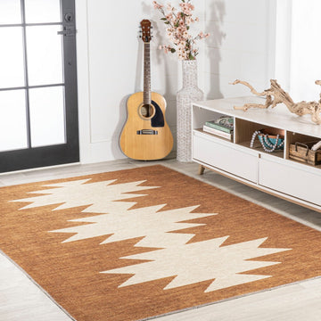 Chayton Minimalist Geometric Machine-washable Area Rug